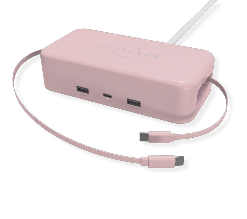 Limitless 65W PowerHub w/ Retractable Cables & Wireless Charge — View 9