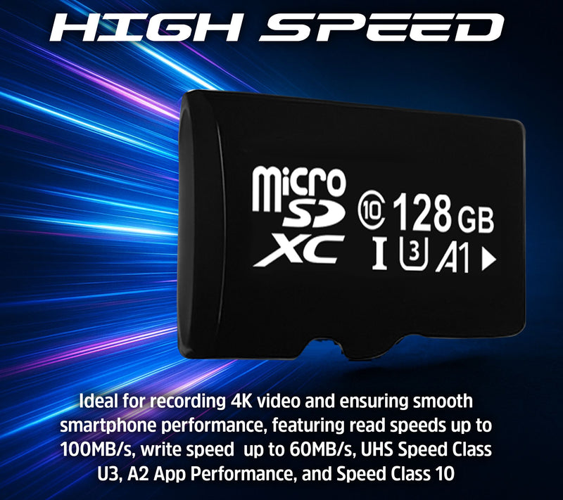 Digital Film 128GB microSD Card with Adapter — View 4