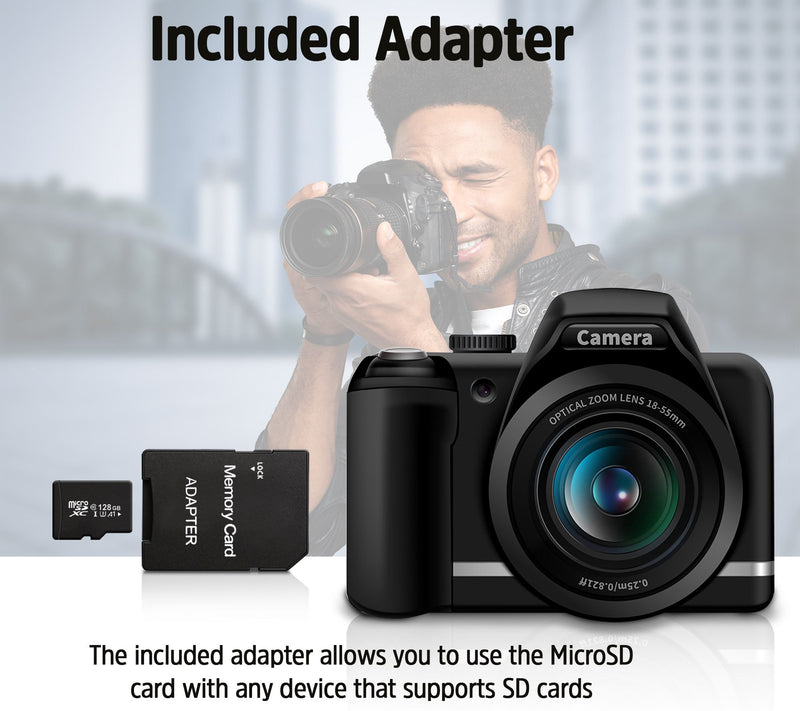 Digital Film 128GB microSD Card with Adapter — View 3