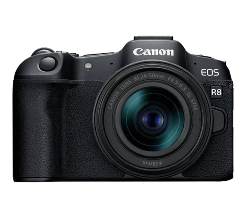 Canon EOS R8 Mirrorless Camera with RF 24-50mmLens — Main view