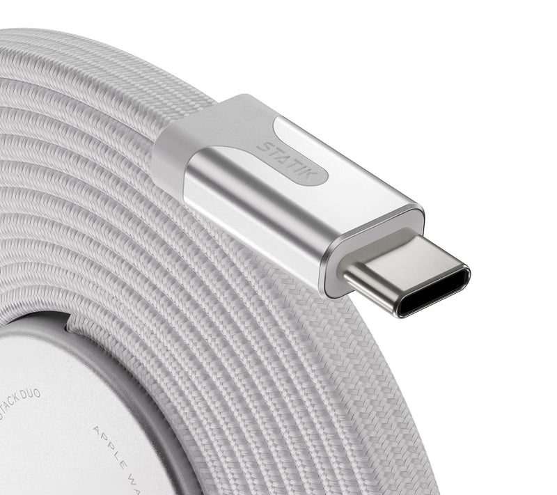 Statik MagStack Duo Apple Watch Charger & USB-C 1.5m Cable — View 7