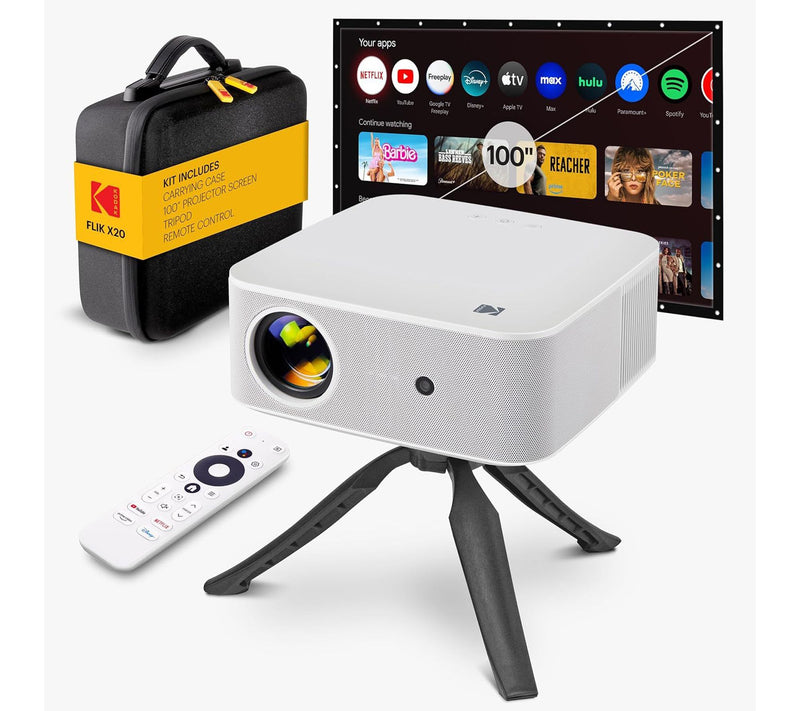 Kodak FLIK X20 Full HD Smart Projector Kit withScreen & More! — View 12