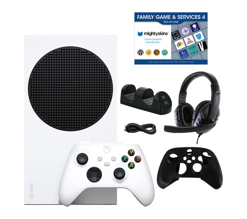 Xbox Series S 512 GB All-Digital Console with Accessories & Vo — View 3