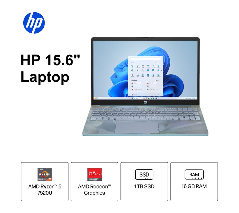 HP 15" Touch AMD R5 16GB 1TB SSD w/ HP Support MS365 & Voucher — View 12