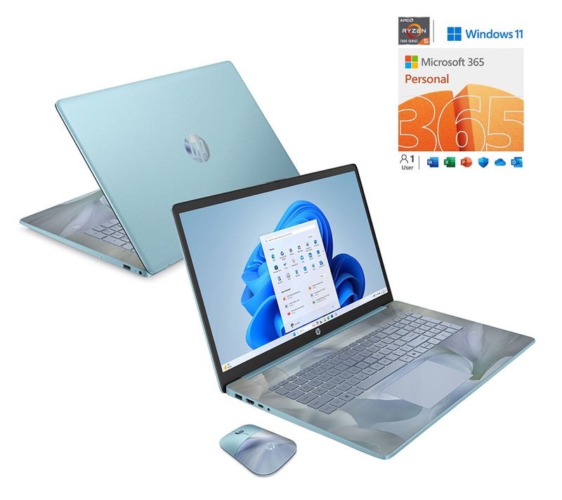 HP 17" Touch AMD R5 16GB 1TB SSD w/ HP Support MS365 & Voucher — Main view