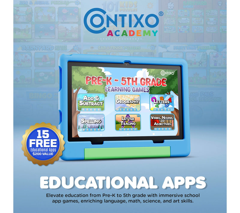 Contixo 10" A10 Kids Tablet with Epic! and Lingokids 64GB — View 6
