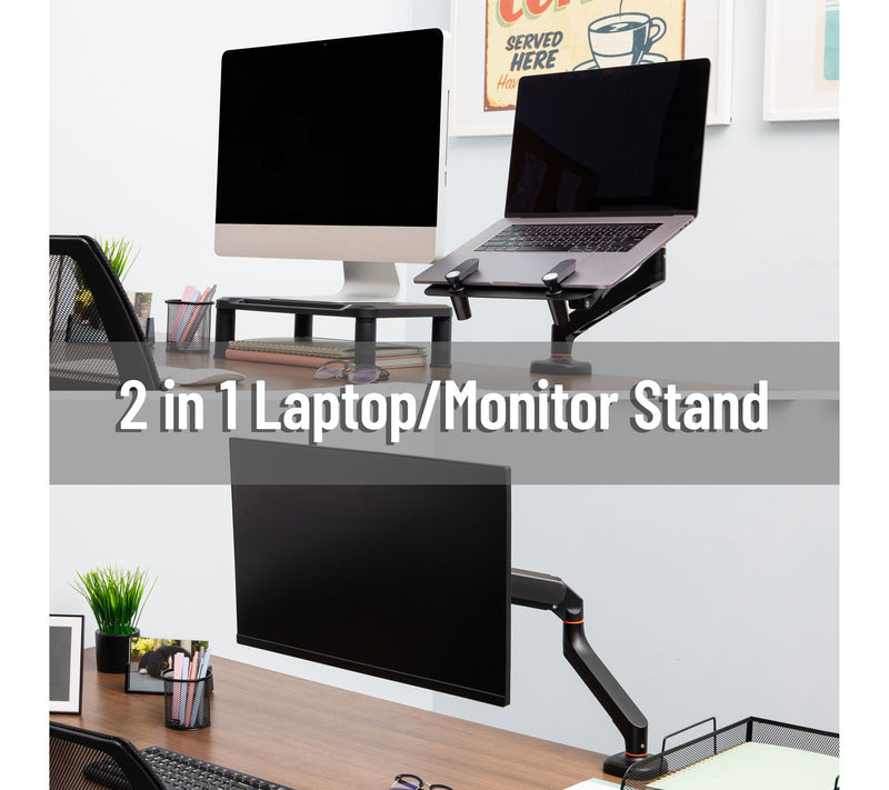 Mind Reader Gas Spring Laptop Desk Mount, Fit s 11.6-17.3" — View 2