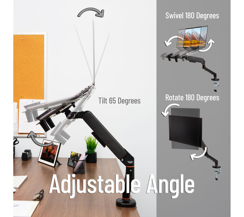 Mind Reader Gas Spring Laptop Desk Mount, Fit s 11.6-17.3" — View 5