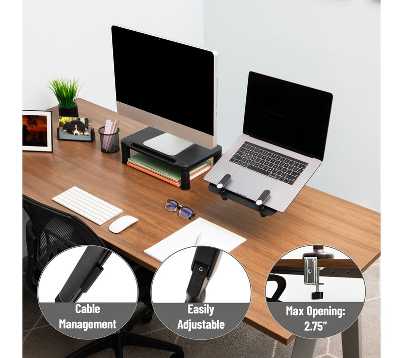 Mind Reader Gas Spring Laptop Desk Mount, Fit s 11.6-17.3" — View 6