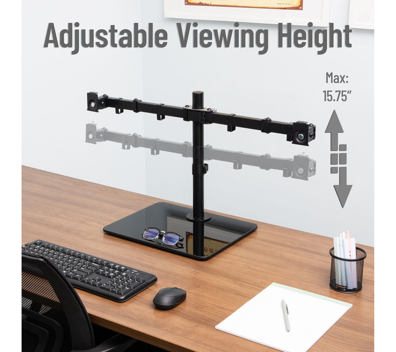 Mind Reader Freestanding Dual Monitor Desk Mount for 13-32 — View 5