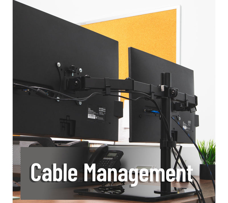 Mind Reader Freestanding Dual Monitor Desk Mount for 13-32 — View 7
