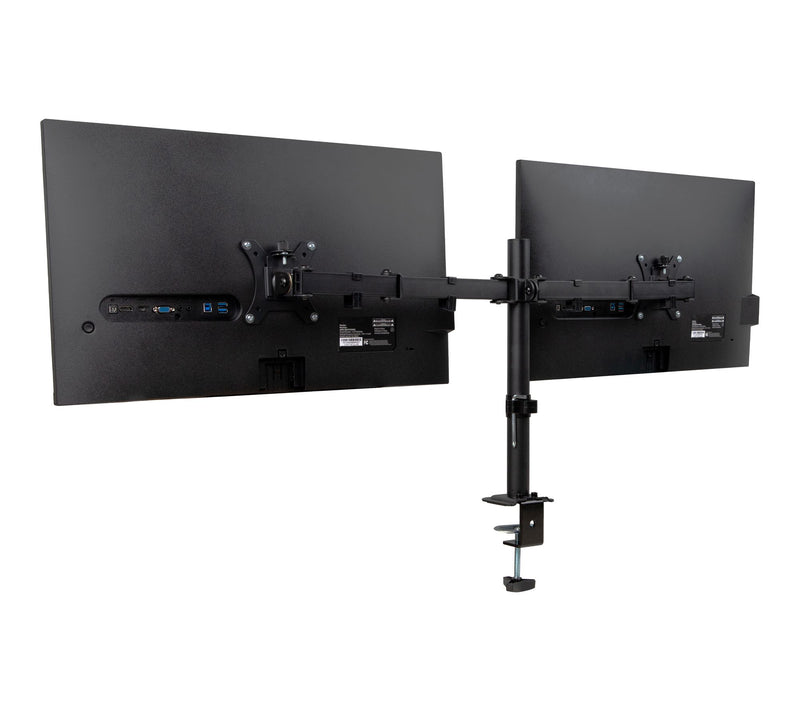 Mind Reader Dual Monitor Desk Mount  Adjustable, Black — View 9