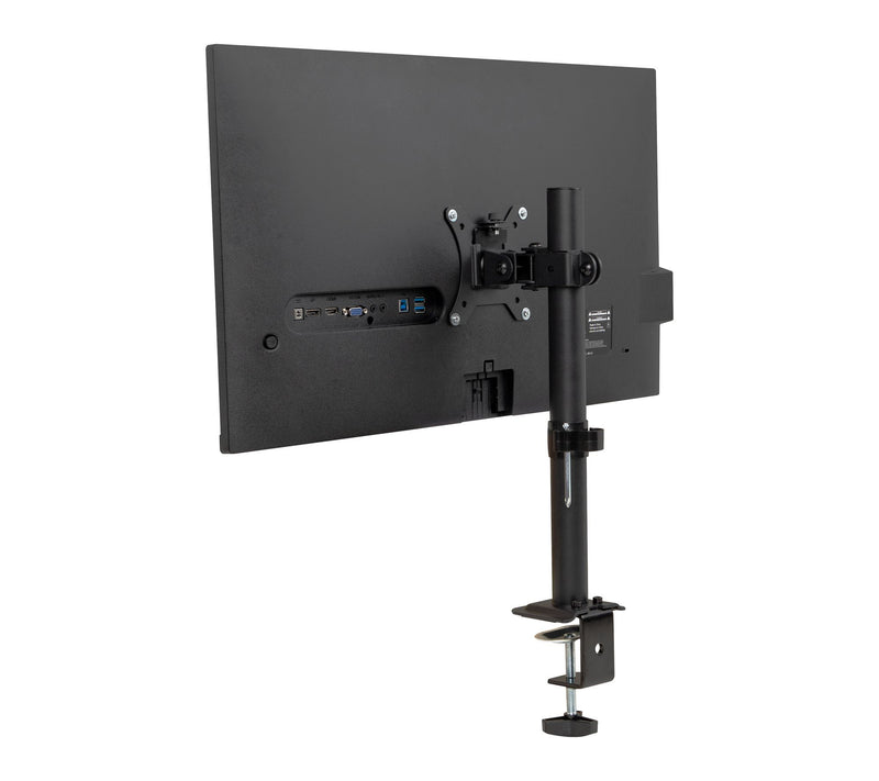 Mind Reader Single Monitor Desk Mount, Black — Main view
