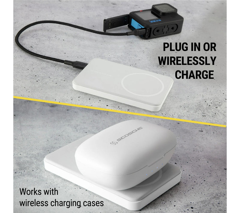 Scosche Magneti c Wireless Char ging Power Bank - White — View 4