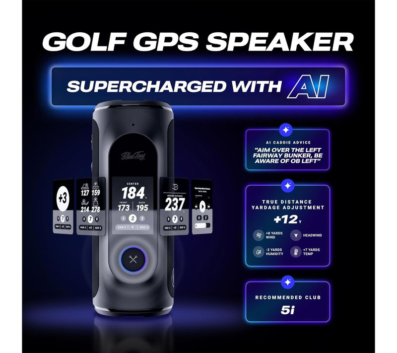Blue Tees Golf Player+ GPS Speaker — View 2