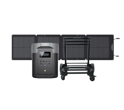 Ecoflow DELTA 2 Max 2000Wh Power Station w/110W Solar Panel & Trolley