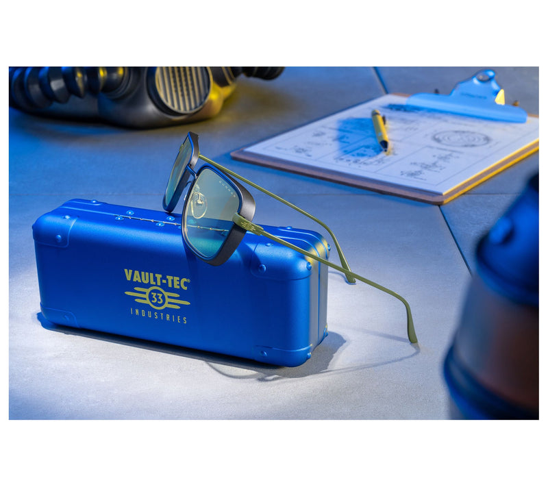 Fallout 76 - XB1 + Gunnar Vault 33 Gunmetal/Olive Glasses — View 5