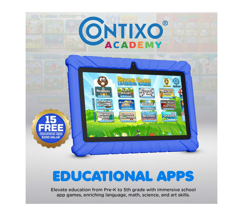 Contixo V8 7" Kids Tablet with Epic! & Lingokids 32GB — View 8