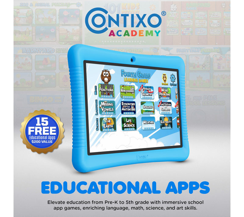Contixo K102 10" Kids Tablet with Epic! & Lingokids 32GB — View 8