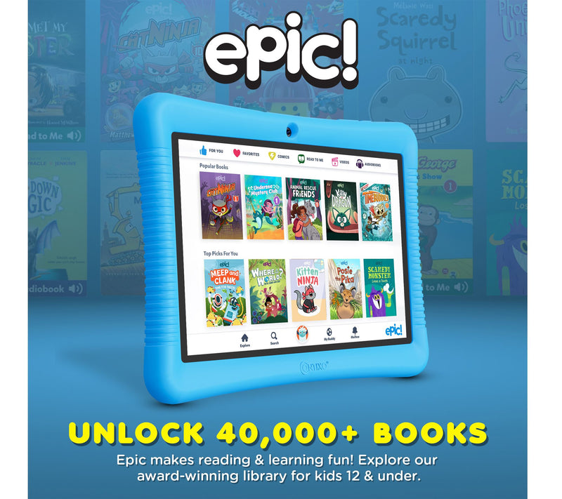 Contixo K102 10" Kids Tablet with Epic! & Lingokids 32GB — View 6