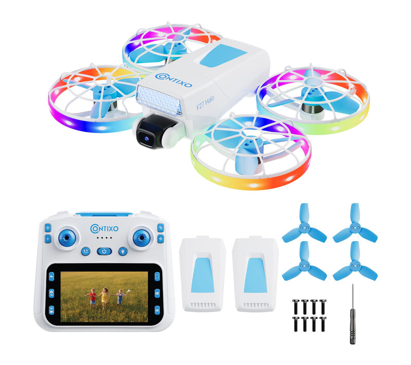 Contixo F27 Halo Foldable LED Light-Up Drone with 4.3" Remote — View 10
