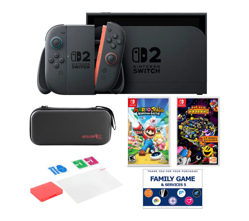 Nintendo Switch 2 with 2 Games, Accessories Kit& Combo Vouche — Main view