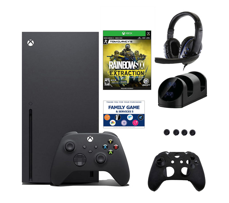 Xbox Series X Console with Rainbow Six Extraction, Accessories — Main view