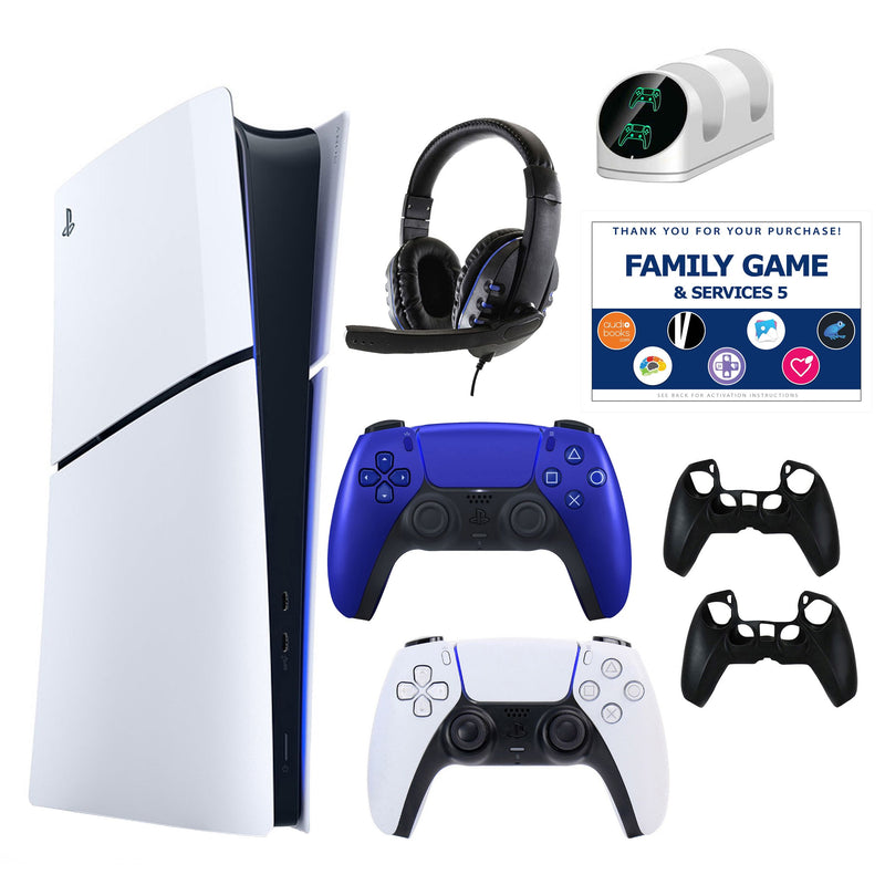 PS5 Slim Digital Console with Extra DualSense,Accessories & V — View 27
