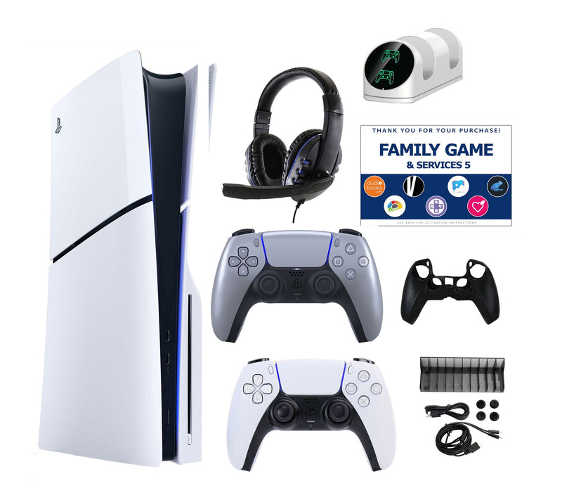 PS5 Slim Console with Extra DualSense, Accessories Kit & Vouch — View 21