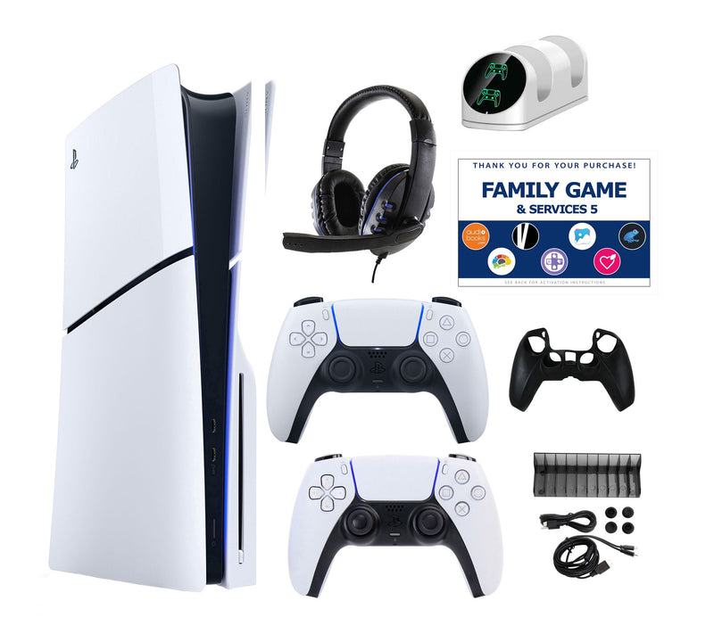 PS5 Slim Console with Extra DualSense, Accessories Kit & Vouch — View 23