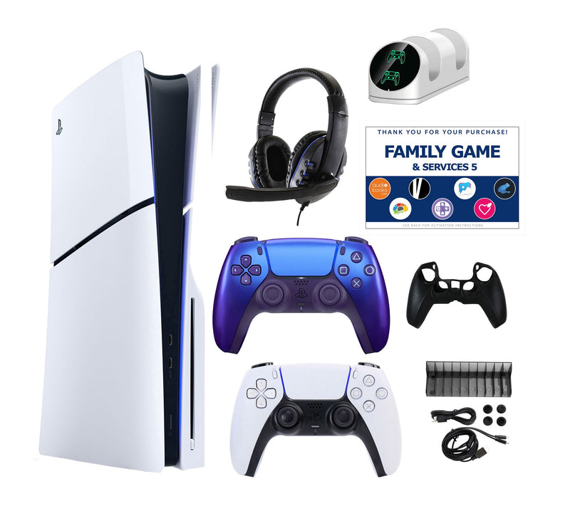 PS5 Slim Console with Extra DualSense, Accessories Kit & Vouch — View 25