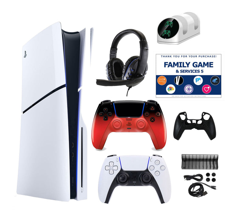 PS5 Slim Console with Extra DualSense, Accessories Kit & Vouch — View 26