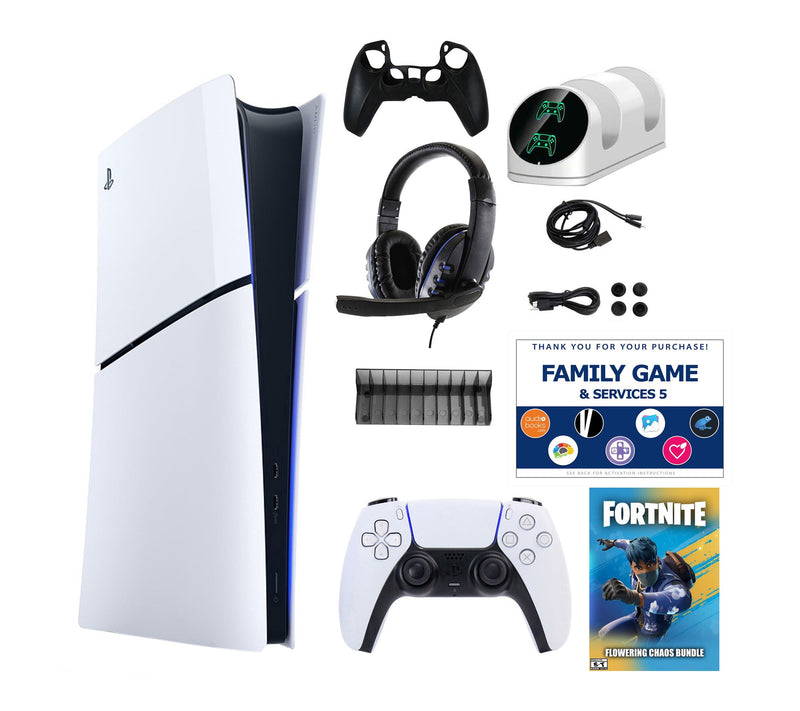 PS5 Slim Digital Chaos with Accessories Kit & Voucher — Main view