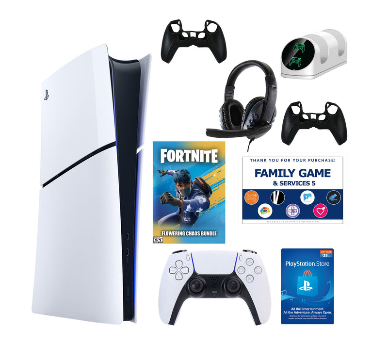 PS5 Slim Digital Chos Bundle with Accessories &Voucher — Main view