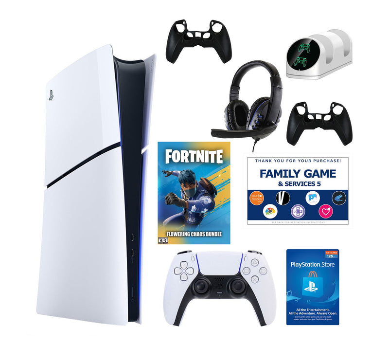 PS5 Slim Digital Chos Bundle with Accessories &Voucher — View 3