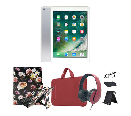 Refurbished 2018 Apple iPad 9.7" 128GB Wifi Bundle 1