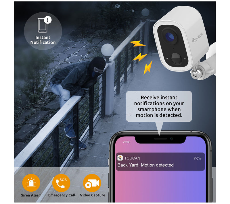 Toucan 2 Pack Wireless Security Cams S4 — View 7