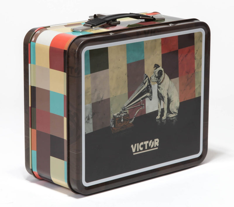 Victor Bluetooth Speaker with Retro Tin Lunch Box — View 3