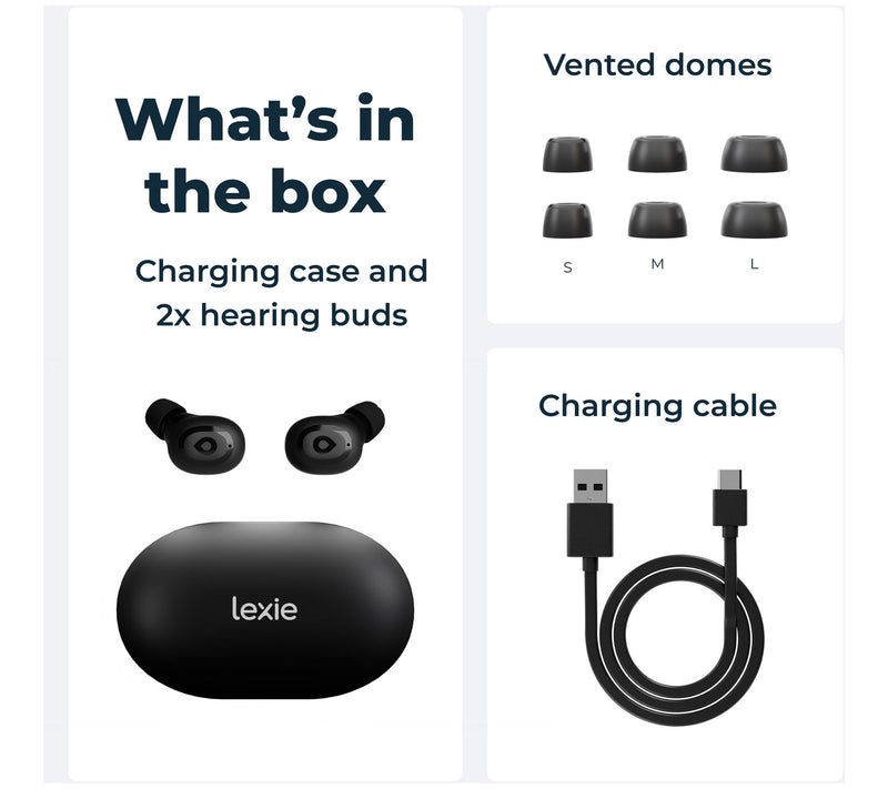 Lexie Hearing Buds In-Ear OTC Hearing Aids with Carry Case — View 9