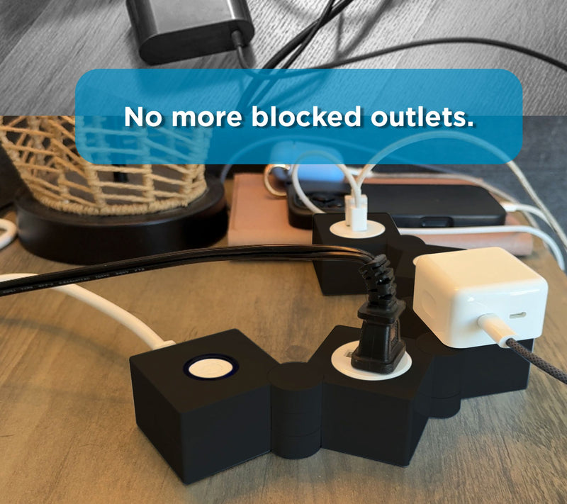 Uncaged Ergonomics Flexible 2 Pack Extension Cord — View 20