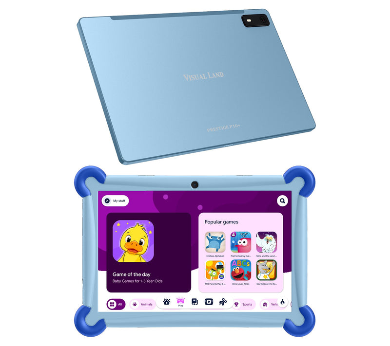 Visual Land Kids 10" 64GB Tablet with Two-Tone Bumper Case — View 13