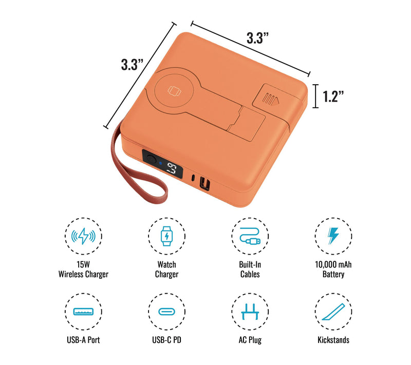Uncaged Ergonomics 10k mAh Wireless & Smart Watch Power Bank — View 14