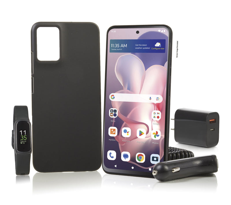 Tracfone Motorola Moto G 5G w/1500 T/T w/ Fitbit Inspire 3 — View 5