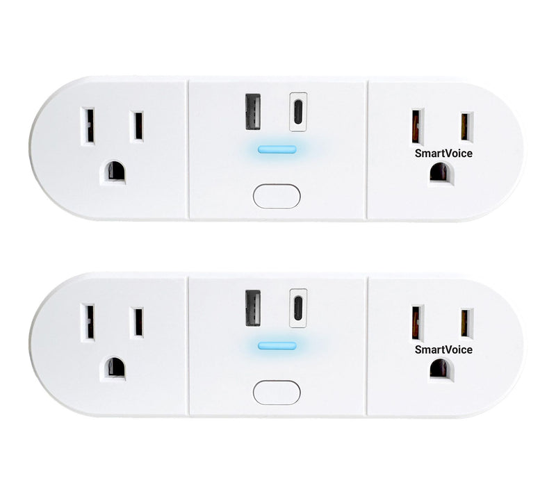 Emerson SmartVoice Dual Wall Plug USBAC 2-Pack — Main view