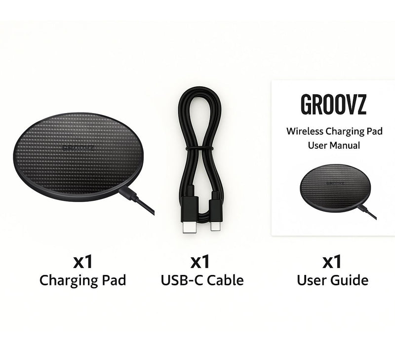 Groovz 15W Wireless Charging Pad with 40"L Cable — View 23