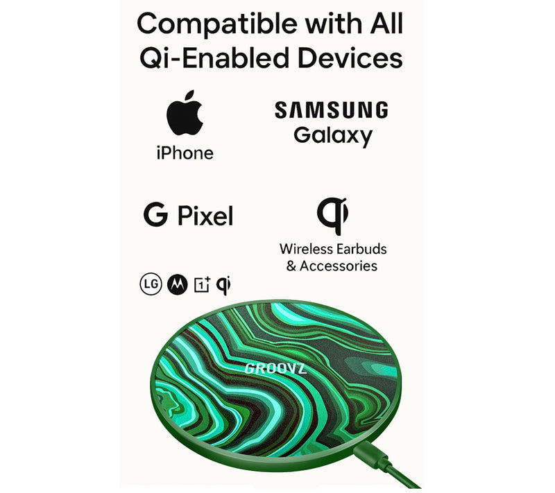 Groovz 15W Wireless Charging Pad with 40"L Cable — View 22
