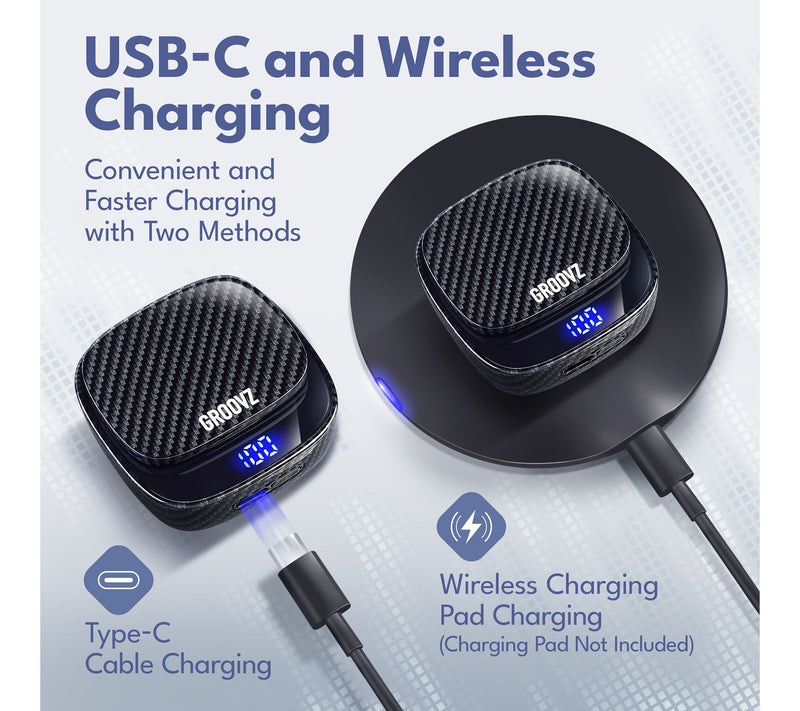 Groovz Plus True Wireless Earbuds with Charging Case & Charging Pad — View 6