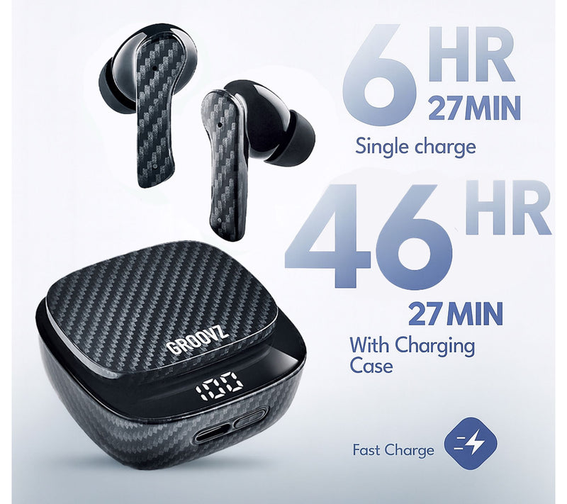 Groovz Plus True Wireless Earbuds with Charging Case & Charging Pad — View 4