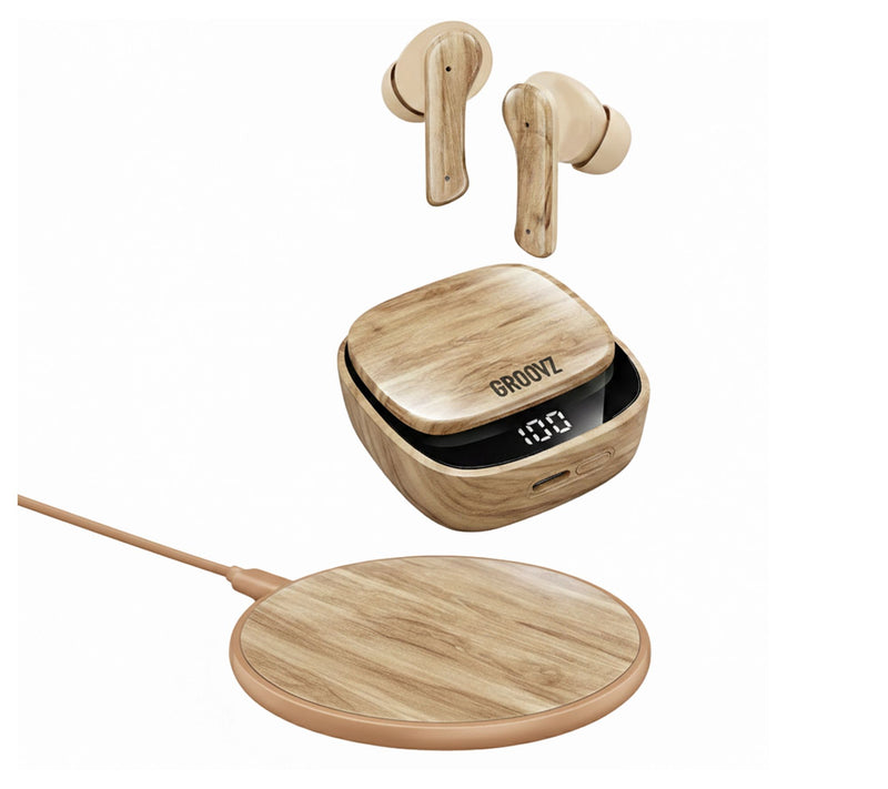 Groovz Plus True Wireless Earbuds with Charging Case & Charging Pad — View 3