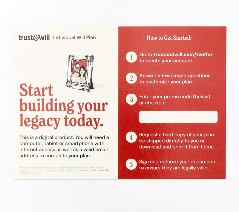 Trust & Will Will-Based Estate Planning Program for Individuals — Main view
